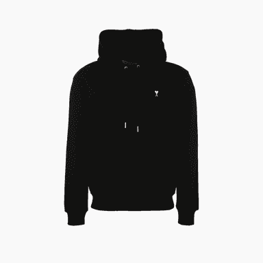 아미 드 꾀흐 콘트라스트 하트 블랙 후드티 HSW764 730 045