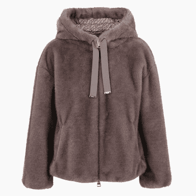 에르노 여성 멜란지 얼터너티브 밍크 퍼 다크 토프 보머 자켓 GI000318D 12739 2700